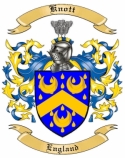 Knott Family Crest from England