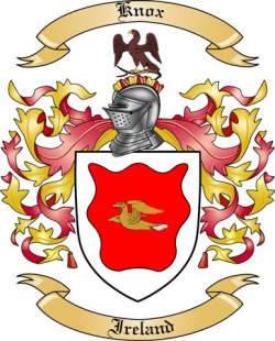 Knox Family Crest from Ireland