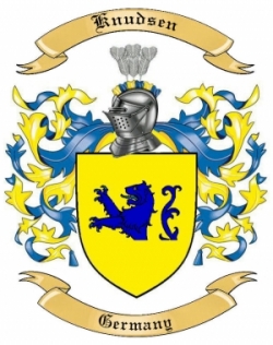 Knudsen Family Crest from Germany