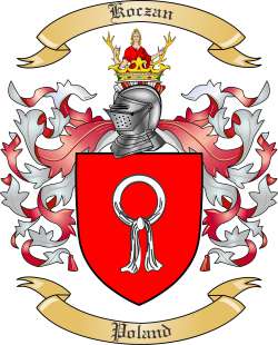 Koczan Family Crest from Poland