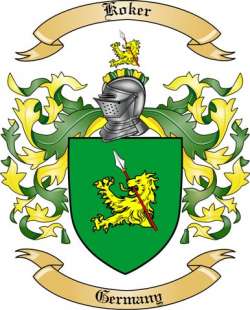 Koker Family Crest from Germany