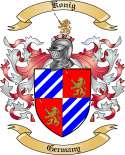 Konig Family Crest from Germany