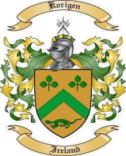 Korigen Family Crest from Ireland
