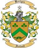 Korigen Family Crest from Ireland