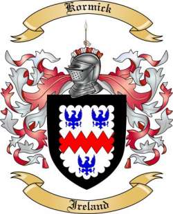 Kormick Family Crest from Ireland