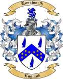 Kossworth Family Crest from England
