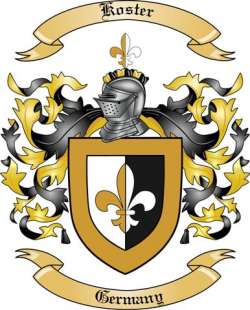Koster Family Crest from Germany