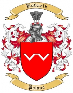 Kovarik Family Crest from Poland