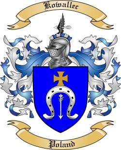Kowallec Family Crest from Poland