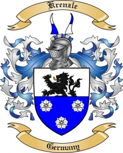 Krenzle Family Crest from Germany