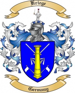 Kriege Family Crest from Germany
