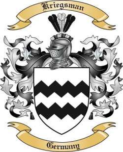 Kriegsman Family Crest from Germany2