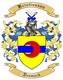Kristianson Family Crest from Denmark