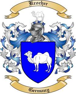 Krocher Family Crest from Germany
