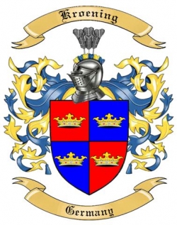 Kroening Family Crest from Germany