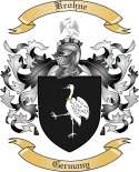 Krohne Family Crest from Germany