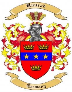 Kunrad Family Crest from Germany