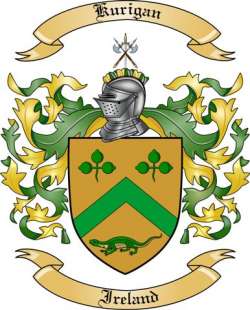 Kurigan Family Crest from Ireland