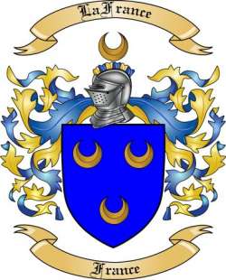 LaFrance Family Crest from France