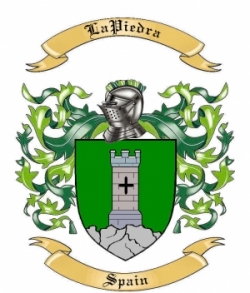 LaPiedra Family Crest from Spain