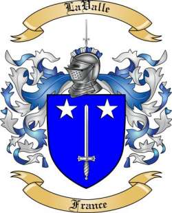 LaValle Family Crest from France
