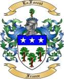 La Forest Family Crest from France