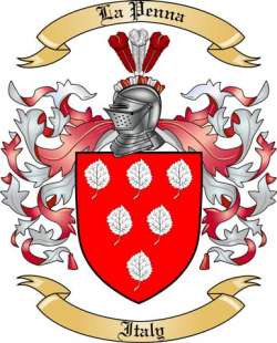 La Penna Family Crest from Italy2