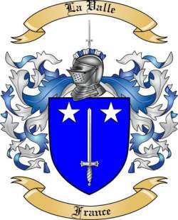 La Valle Family Crest from France2