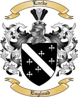 Lacke Family Crest from England