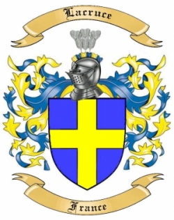 Lacruce Family Crest from France