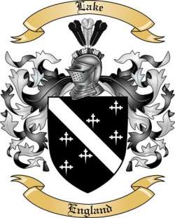 Lake Family Crest from England