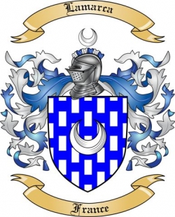 Lamarca Family Crest from France