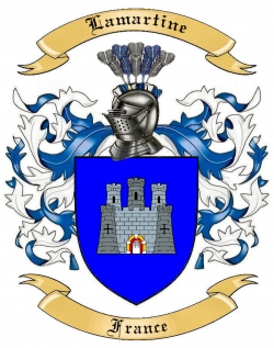 Lamartine Family Crest from France