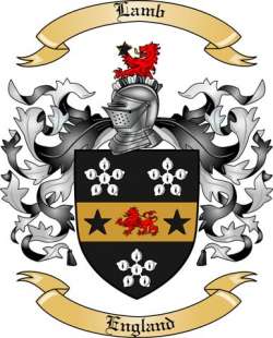 Lamb Family Crest from England