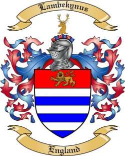 Lambekynus Family Crest from England