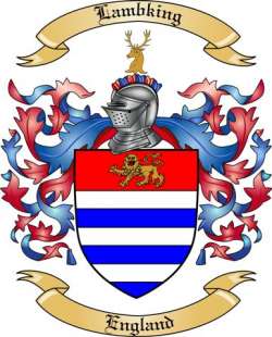 Lambking Family Crest from England