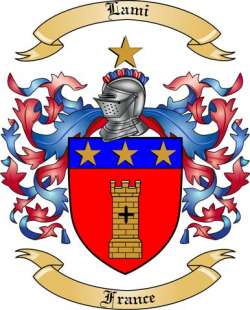 Lami Family Crest from France