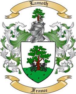 Lamoth Family Crest from France