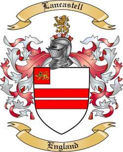 Lancastell Family Crest from England