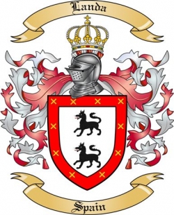 Landa Family Crest from Spain