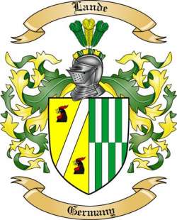Lande Family Crest from Germany