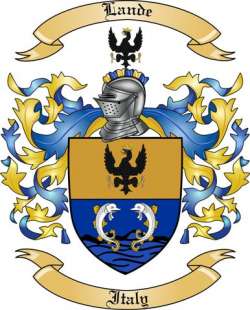 Lande Family Crest from Italy
