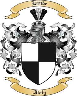 Lande Family Crest from Italy2