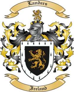 Landers Family Crest from Ireland