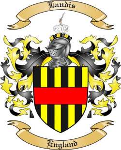 Landis Family Crest from England