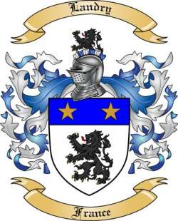 Landry Family Crest from France