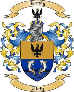 Landy Family Crest from Italy