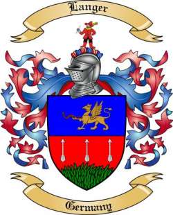 Langer Family Crest from Germany