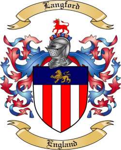 Langford Family Crest from England