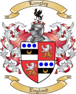 Langley Family Crest from England